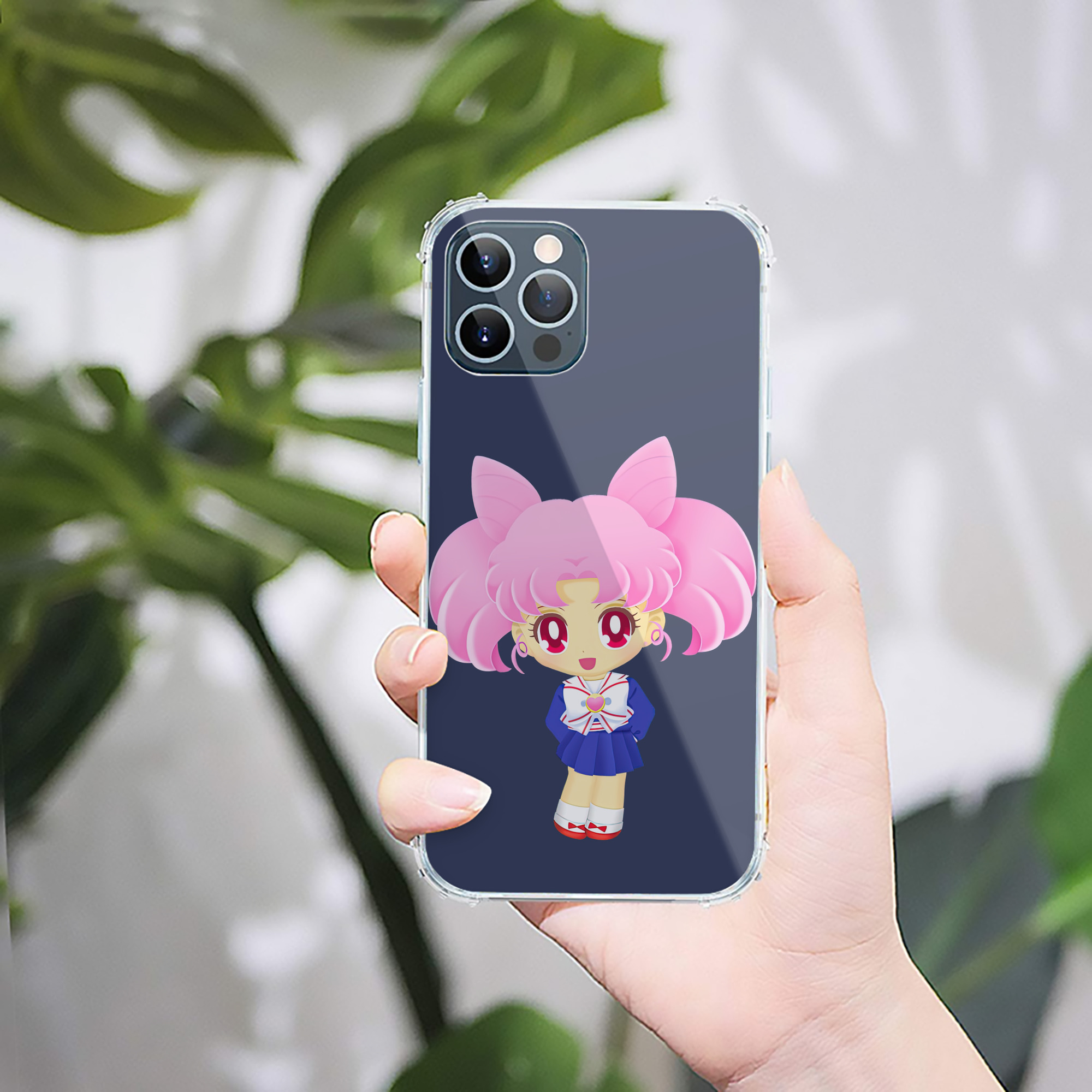 （画像用） 美少女戦士セーラームーン ちびうさ Sailor Moon Chibiusa Tsukino Usagi Small Lady Serenity 【iPhone 12シリーズ対応】透明スマホケース（クリアソフトケース）